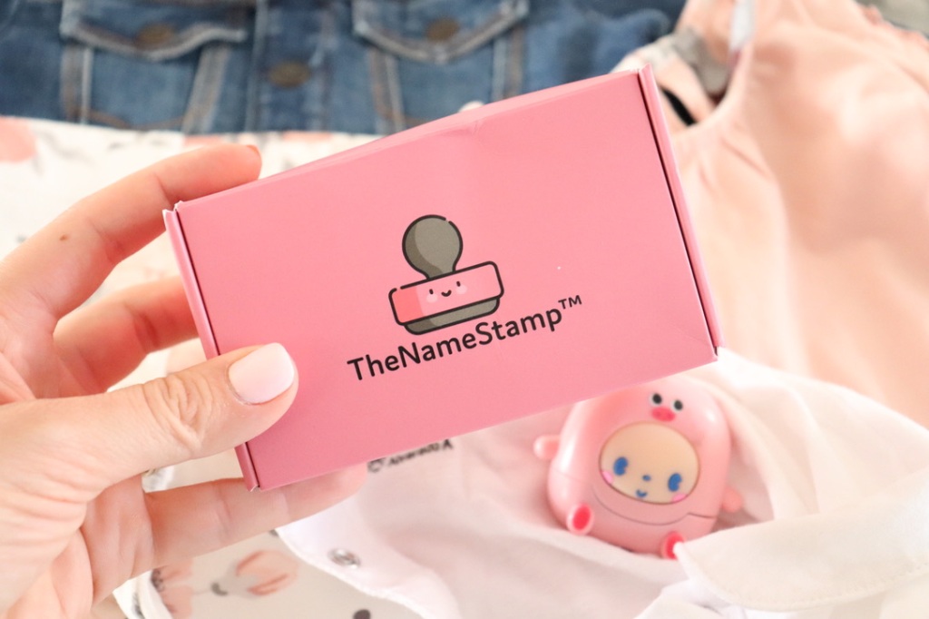 THE NAME STAMP // PRODUCT REVIEW AND DEMO // awesome parenting product for  labeling kids clothing! 
